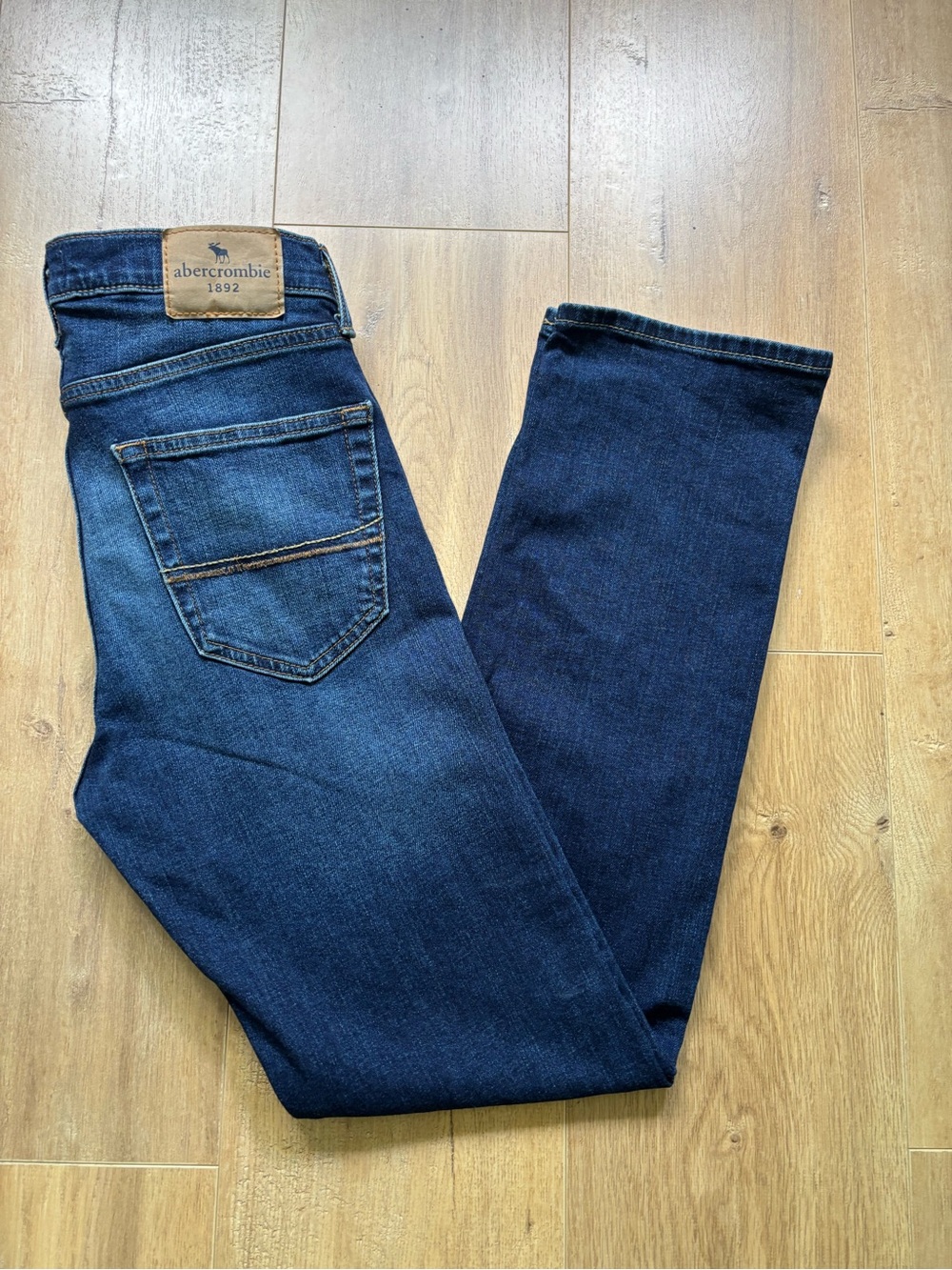 Abercrombie 1892 Dark Wash Stretch Jeans 15/16 10” Rise